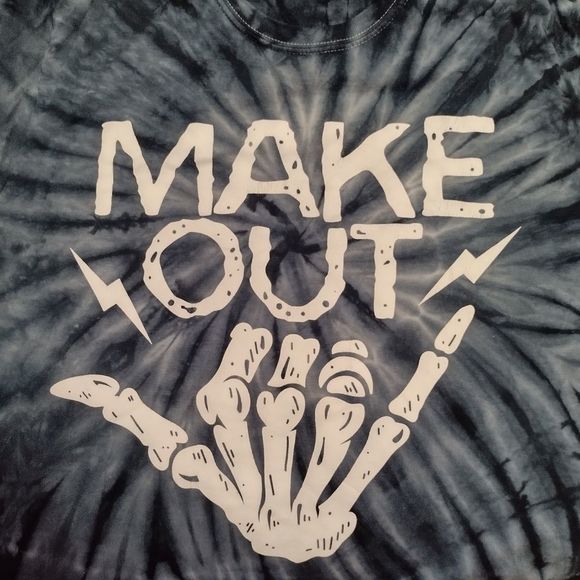 Make Out Tie Dye Tee Sz S - Picture 3 of 4
